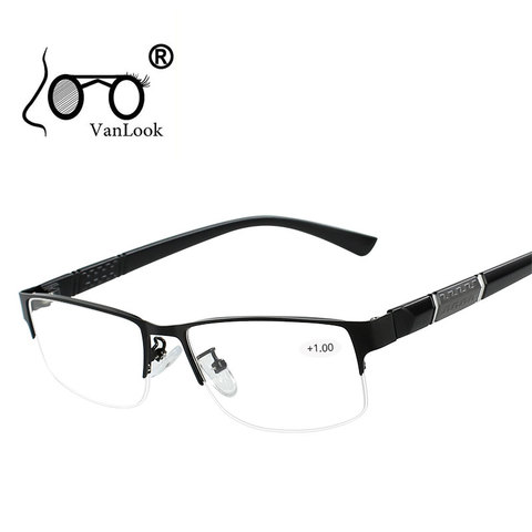Stainless Steel Reading Glasses with Diopters Men's Spectacles Gafas de Lectura Farsighted Spectacle Frames for Women Men +1 1.5 ► Photo 1/6