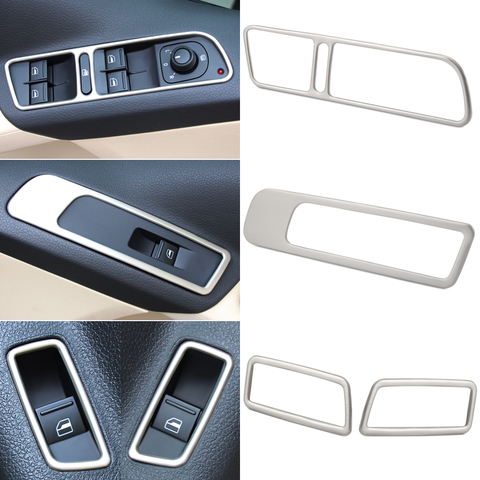 For Volkswagen VW Tiguan 2010 2011 2012 2013 2014 2015 2016 Interior Door Armrest Trim Window Lifter Button Switch Cover Bezel ► Photo 1/4