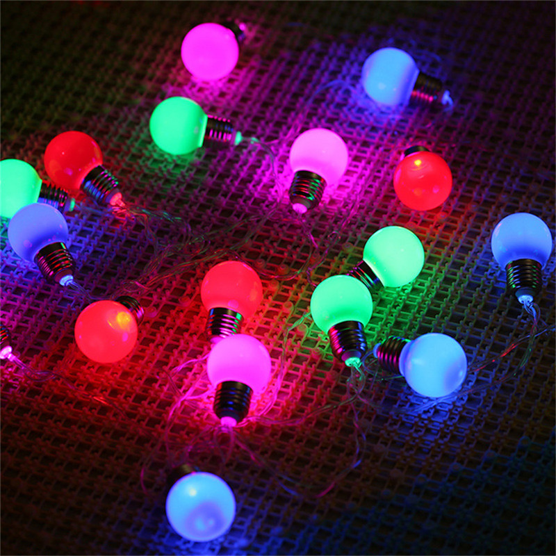 Led 3m 20 G45 Globe String Lights Rgb, Outdoor Globe String Lights Battery Operated