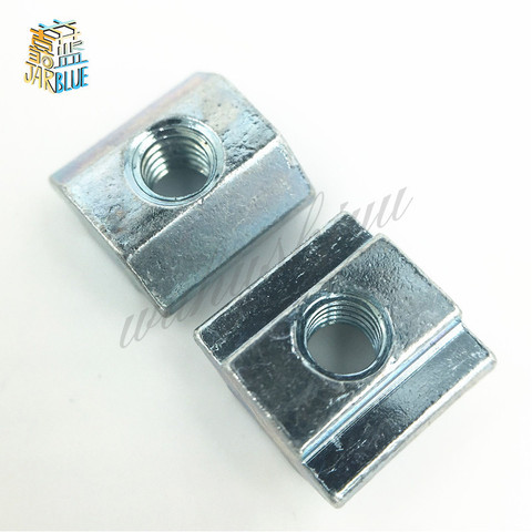 50pcs/lot T Sliding Hammer Nut block Square nuts M5 M4 Nut 2022 Aluminum Profile slot 6 Zinc Coated Plate Aluminum Accessories ► Photo 1/4