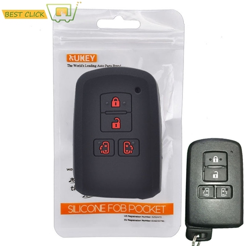 Silicone Car Key Case For Toyota Sienta Alphard Voxy Noah Esquire Harrier Keyless Remote Fob Shell Jacket Sleeve Protector ► Photo 1/6