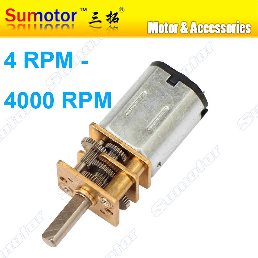 DC3V 6V 12V 12GA Micro DC Gear Motor with Gearbox For DIY Toy RC Car Model 