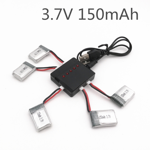 RC Drone  H8 mini Battery Spare Parts 3.7V 150 mAh 30C  Li-Battery H8 mini Battery + 5in1 Cable balance Charger ► Photo 1/5