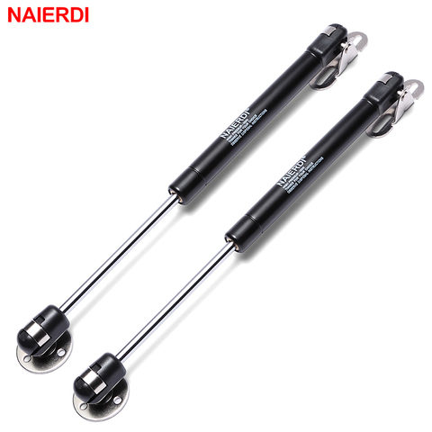 2PCS NAIERDI Cabinet Door Gas Spring Hinges 6-15KG Kitchen Cupboard Hydraulic Hinge Strut Lid Support Box Furniture Hardware ► Photo 1/6