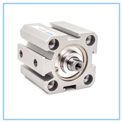 SDA Type Bore 32mm stroke 5/10/20/25/30/40/50/55/60/65/100mm double acting SDA32 compact air pneumatic piston cylinder Female ► Photo 1/3