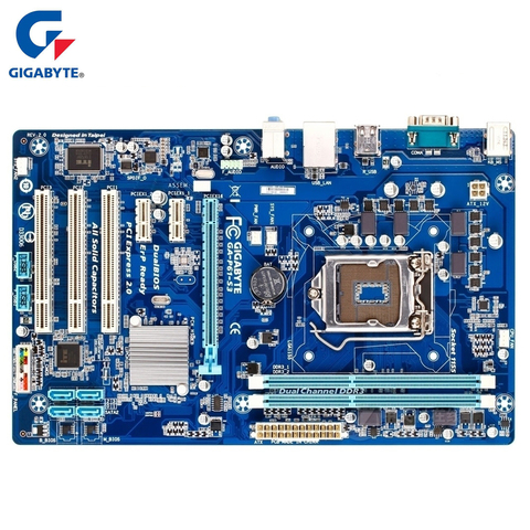 Gigabyte GA-P61-S3 Motherboard LGA1155 DDR3 USB2.0 16GB H61 P61 S3 Desktop Mainboard Systemboard SATA II PCI-E 3.0 Used ► Photo 1/1