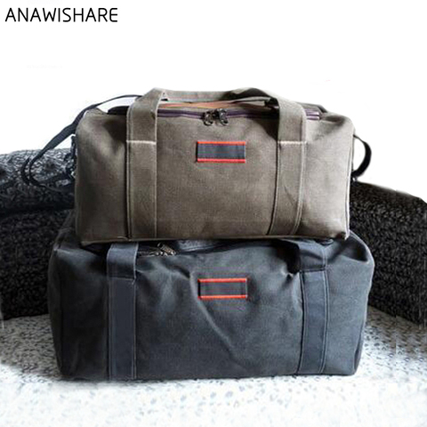 ANAWISHARE Men Travel Bags Large Capacity Women Luggage Travel Duffle Bags Canvas Big Travel Handbag Folding Trip Bag Waterproof ► Photo 1/6