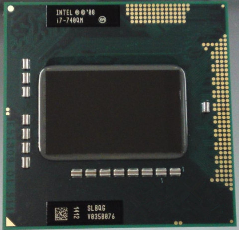 Original intel CPU laptop i7-740QM i7-740QM   6M Cache 1.73GHz i7 740QM SLBQG PGA988 45W Laptop Compatible PM55 HM57 HM55 QM57 ► Photo 1/1