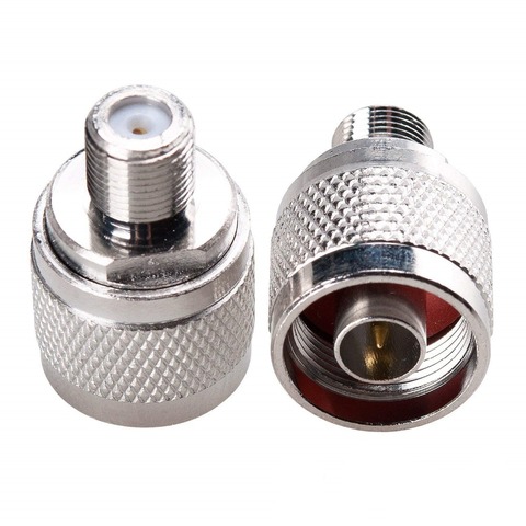 2PCS N Male Plug to F Female Jack RF Coaxial Adapter Connector ► Photo 1/4