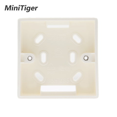 Minitiger External Mounting Box 86mm*86mm*34mm for 86mm Standard Touch Switch and Socket Apply For Any Position of Wall  Surface ► Photo 1/5