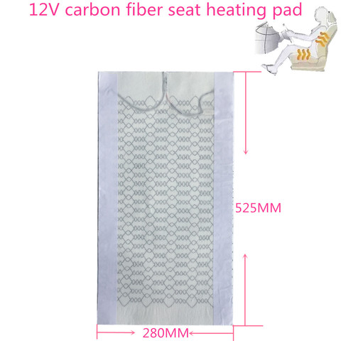 Carbon Fiber Car Seat Heater Heating Pads Winter Warmer Heated Car Vehicle SUV Seat Cushion Cover It applies to any vehicle 12V ► Photo 1/6