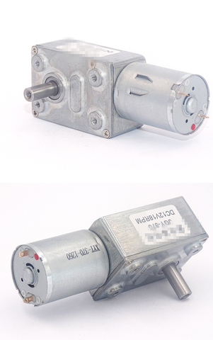 DC 6/12/24V JGY370 Gear Reduction Motor Worm Reversible High Torque Turbo Geared Motor 2-375RPM Mayitr Electric Gearbox Reducer ► Photo 1/1