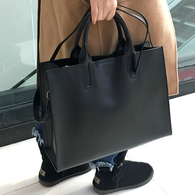 Sales Promotion!Casual Women Genuine Leather Bag Big Women Shoulder Bags Luxury Messenger Bags handbag Female High Quality Tote ► Photo 1/5