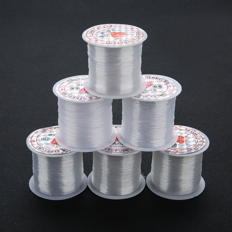 1 Roll 0.2 0.25 0.3 0.35 0.4 0.45 0.5 0.6MM Transparent Fish Line Wire Cord No Stretch Crystal Beading Thread for DIY Jewelry ► Photo 1/3