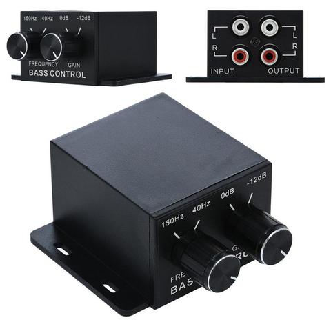 Universal 12V Volume Adjust Car Power Amplifier Speaker Bass Audio Controller Volume Equalizer Car Accessories ► Photo 1/6