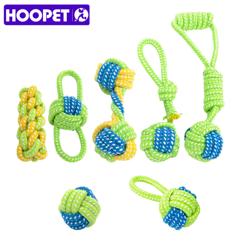 HOOPET Dog Toy Chews Cotton Rope Knot Ball Grinding Teeth Odontoprisis Pet Large Small 7 Style Options ► Photo 1/6