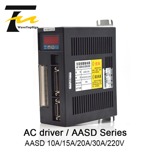 AC Servo Motor Driver AASD 10A 15A 20A 30A Input AC220V 0-3.3A 0-3KW Servo Driver Use for CNC Engraver and Cutting Machine V6.2 ► Photo 1/4
