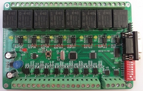 Free shipping Relay / control board /8 input /8 output /RS485/RS232/CAN ► Photo 1/1