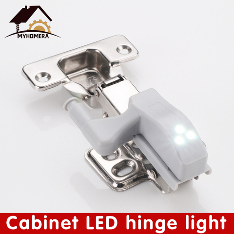 LED Cabinet Hinge Sensor Light Inner Wardrobe Lamp Night Lights Under Cupboard Bulb Kitchen Lighting 0.3W Battery Operated Led ► Photo 1/6