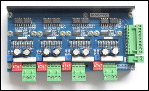 Brand New Design 4 Axis 2 Phase Stepper Motor Driver 4A16 Subdivision TB6600 DD6600T4V2 ► Photo 1/1