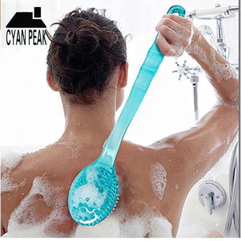 Long Handle Bath Body Brush Soft Back Shower Exfoliating Skin Scrubber  Massager