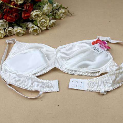 Underwear silk bra mulberry silk double faced silk wireless ultra-thin sea-pad ► Photo 1/1