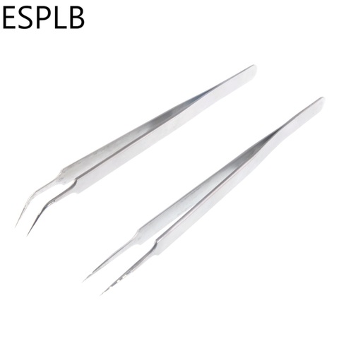 160mm Long Ultra Precision Stainless Steel Tweezers Industry Straight Curved Electronic Pointed Tweezers for Phone Repair ► Photo 1/6