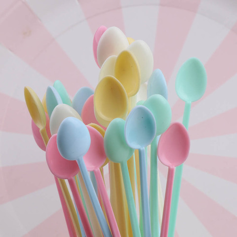 30Piece Mini Candy-colored Cute Dispensing Spoon Jewelry Tool Resin Silicone Mold Tools Stirring Stick ► Photo 1/6