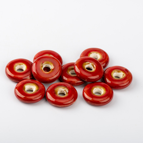 Peace Buckle unique Ceramic beads Promotion Jingdezhen Quality Ceramics beads 10pieces/lot #A119B ► Photo 1/6