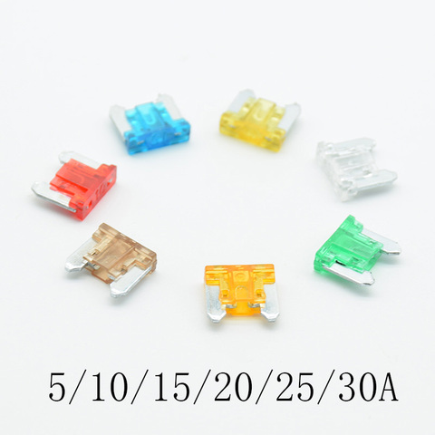 20pcs/lot micro   Car Auto Blade Fuse 5A 7.5A 10A 15A 20A 25A 30A Mini Size ► Photo 1/6