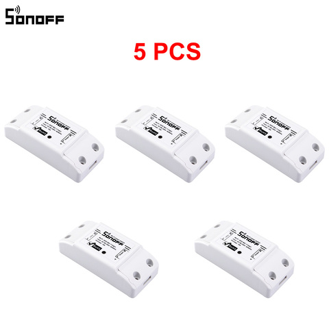 5 PCS Sonoff Wifi Smart Switch Wifi Controlled Switch Wireless Relay Switch Universal DIY Smart Home Wifi Switch Domotica Device ► Photo 1/6