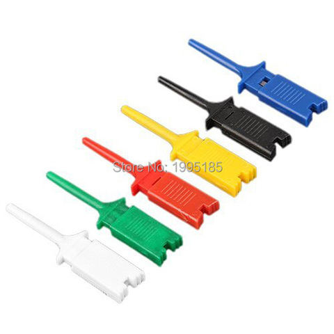 Hot Sale 12X SMD IC 6 Colors Test Hook Clip Grabbers Test Probe  Free shipping ► Photo 1/3