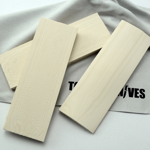 ivory white Making Knife handle Knife DIY resin material 120X40X8MM ► Photo 1/3