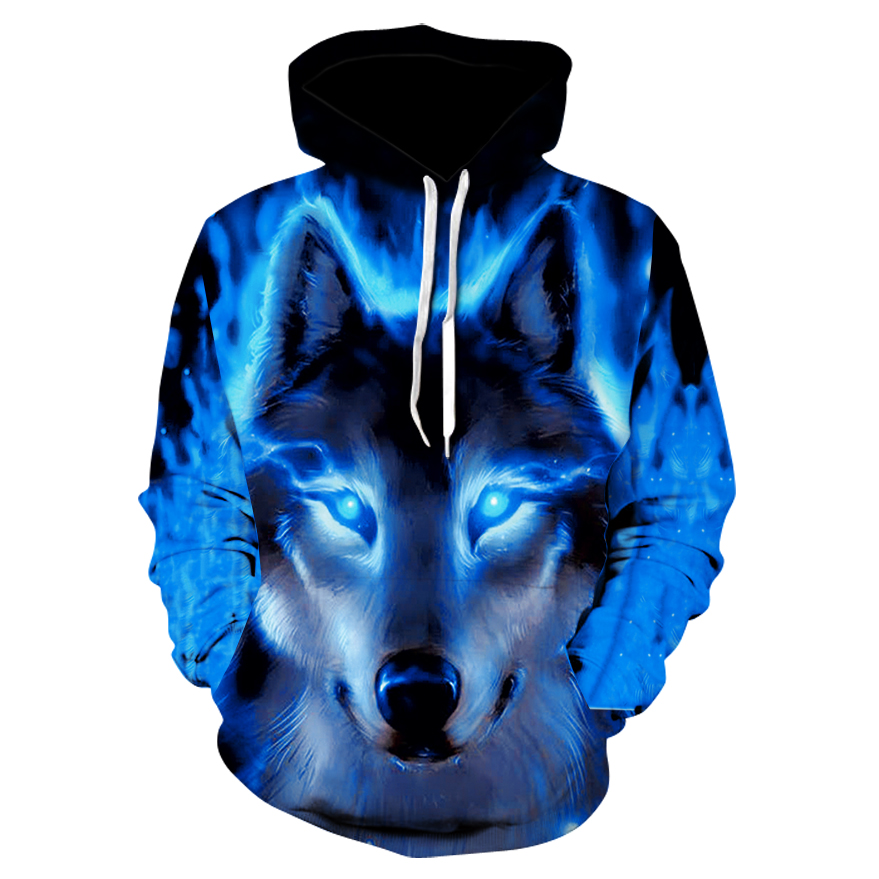 Buy Online Fashion Men Wolf Animal 3D Printed Hooded Hoodies Men / Women's  Shinning Wolf Design Sweatshirts 3D Harajuku Hoody ▻ Alitools