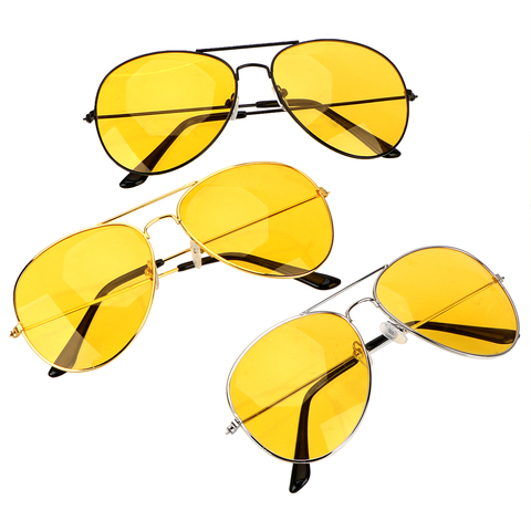 Anti-glare Polarizer Sunglasses  Copper Alloy Car Drivers Night Vision Goggles Polarized Driving Glasses Auto Accessories ► Photo 1/6