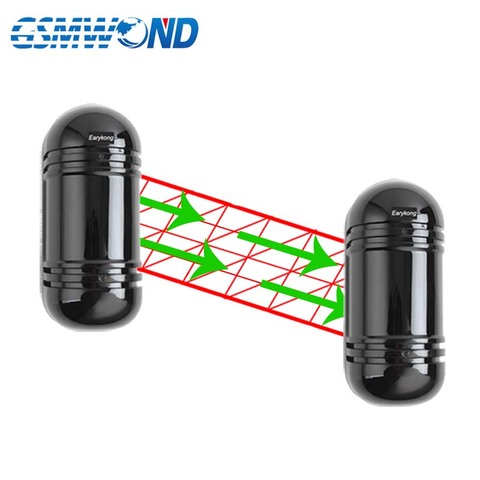 Wired Outdoor Waterproof Infrared Beam Detector, infrared barrier Detector for home burglar alarm system ► Photo 1/6