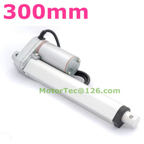 300mm stroke 100mm/s speed 1600N 160KG load capacity high speed 12V 24V DC electric linear actuator,actuator linear ► Photo 1/6