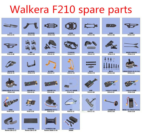 Walkera F210 RC Quadcopter drone spare parts blade motor ESC Landing camera Power Board launcher receiver Flight controller etc ► Photo 1/1