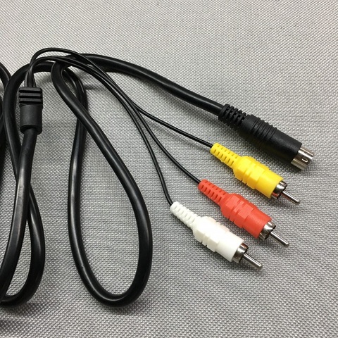 BUKIM High Quality 9 Pins nickel Plated Connector A/V RCA AV TV S-Video Cable for SEGA mega drive 2 Console ► Photo 1/1