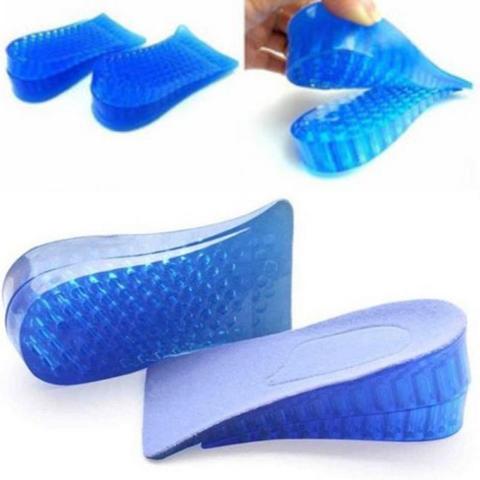 1 Pair Double layer Silicone Insoles Comfy Unisex Women Men Silicone Gel Lift Height Increase Shoe Insoles Heel Insert Pad ► Photo 1/6