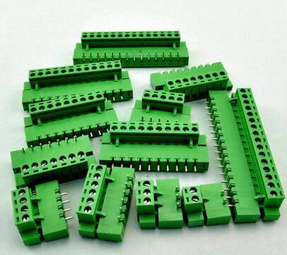 10sets Terminal plug type ht5.08 5.08mm pitch connector pcb screw terminal blocks connector Right Angle 2/3/4/5/6/7/8P Green 10A ► Photo 1/3