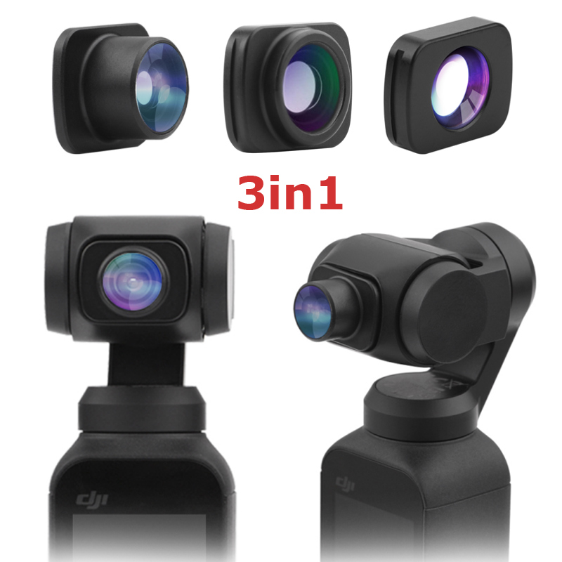 Macro Clear Wide-Angle Fisheye Objektiv Lens Für DJI Pocket 2 Gimbal Kamera 