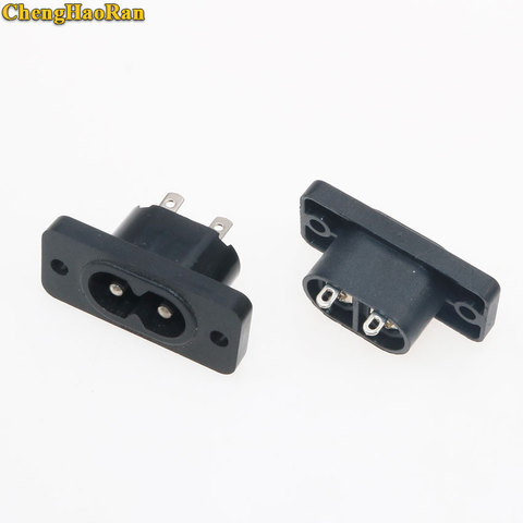 ChengHaoRan IEC320 C7 2 Terminal AC Power Plug Inlet Socket AC 250V 2.5A two cores of weldable wire socket power supply ► Photo 1/1