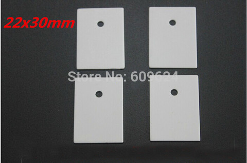 (20pcs/lot) 22x30x1mm Alumina ceramic pads  thermally conductive insulation sheet  TO-264  IC,mos heat sink ► Photo 1/1