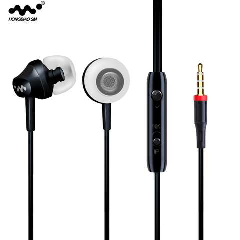 HONGBIAO SM M8 Wired Earphones Earbuds Music In-Ear Headset Sport Earphone with Microphone For Samsung iPhone Xiaomi Smartphone ► Photo 1/6