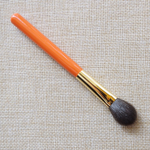 K208 Professional Makeup Brushes Blue Squirrel Goat Hair Highlighter Brush Orange Handle pincel maquiagem Make Up Brush ► Photo 1/5