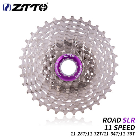 ZTTO Ultralight Road Bicycle 11S 11-28T SLR2 Cassette 11 Speed 11-32T/34T/36T Freewheel 11V K7 Cycling CNC Gravel Bike HG System ► Photo 1/6