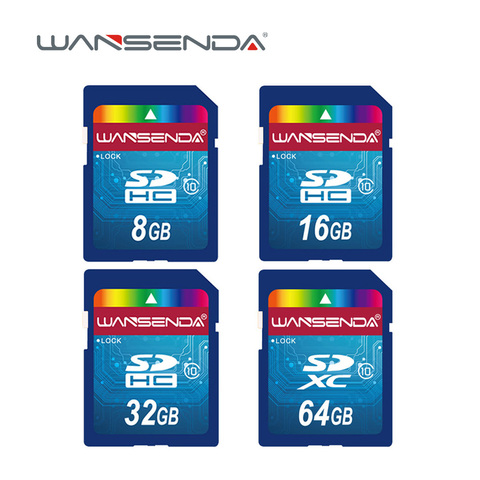Hot sale Wansenda Full size SD card 64GB 32GB 16GB SDHC Card SD Card flash Memory Card 8GB 4GB universal for digital camera ► Photo 1/6