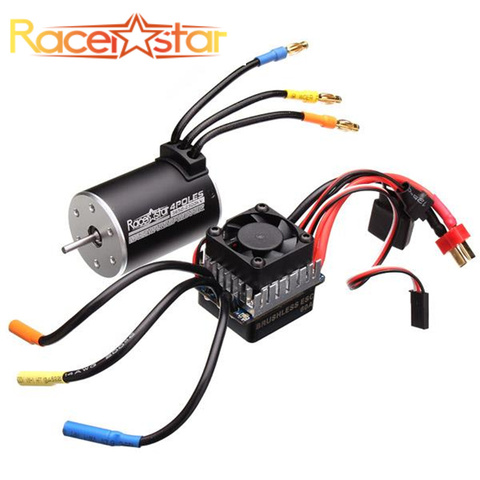 Racerstar 3650 Sensorless Brushless Waterproof Motor 60A ESC Set For  1/10 Monster 1:10 Truck Truggy Cars ► Photo 1/6