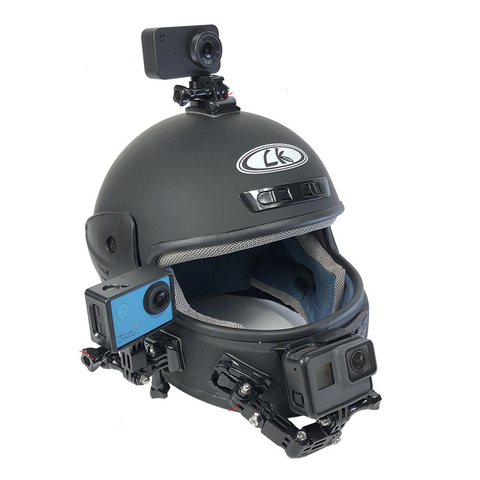 Motorcycle Helmet Mount Curved Adhesive Arm For Xiaomi yi 4K Gopro Hero 9 8 7 6 5 SJCAM sj4000 Eken H9 Action Camera Accessories ► Photo 1/6
